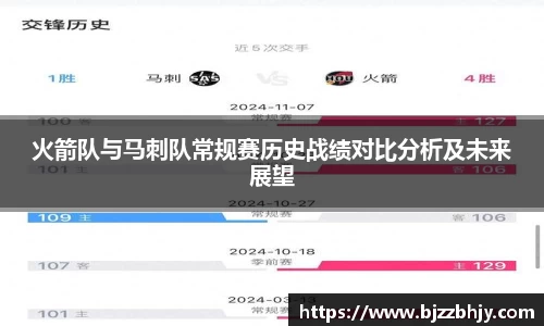 火箭队与马刺队常规赛历史战绩对比分析及未来展望